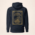 Antrim Heritage Hoodie in navy on a warm ivory background