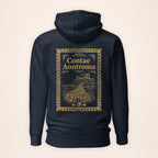 Antrim Heritage Hoodie in navy on a warm ivory background