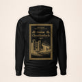 Carlow Heritage Hoodie in black on a warm ivory background