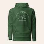 Kerry Skellig Michael hoodie front view on warm ivory background