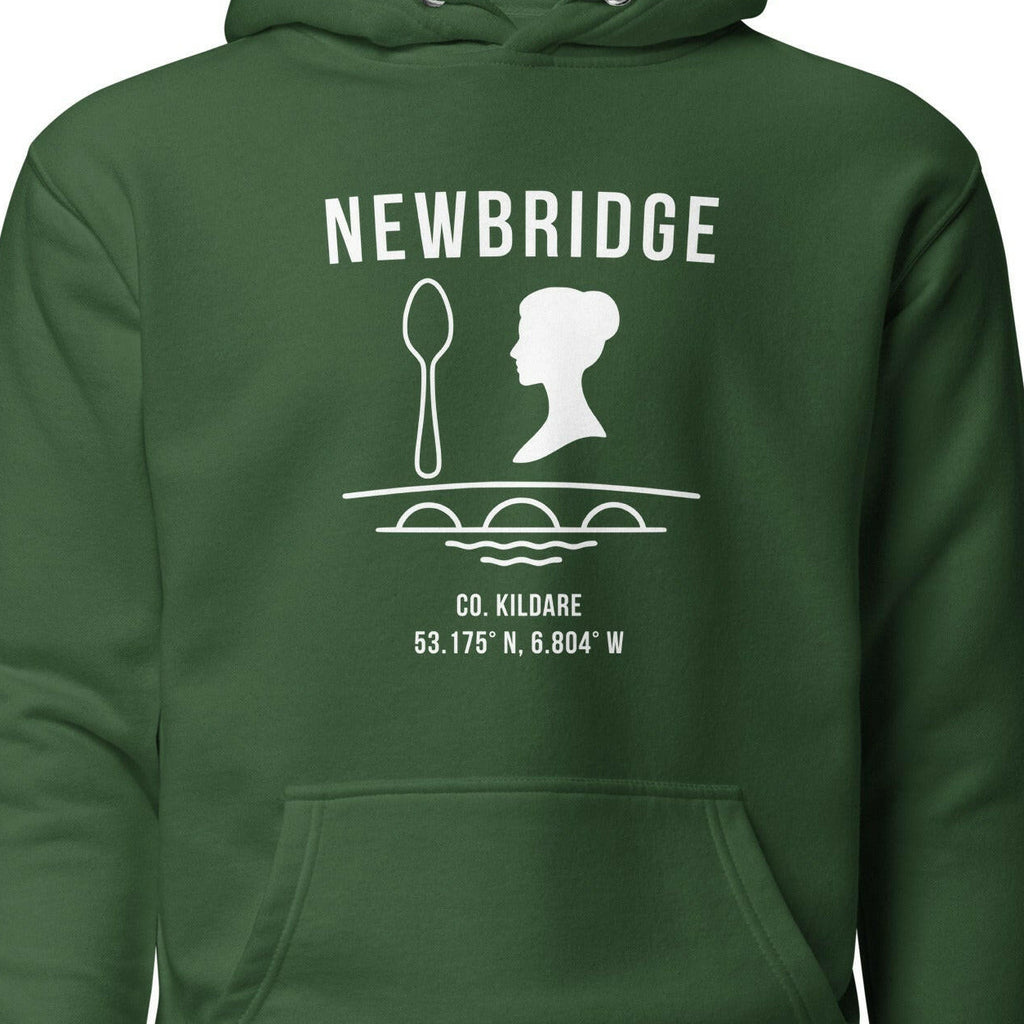 Close-up of the Kildare Newbridge hoodie chest design
