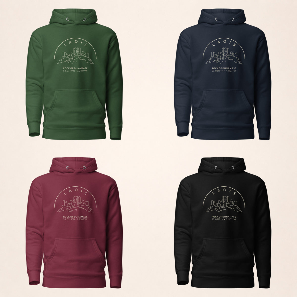Laois Rock of Dunamase Hoodie available colours