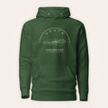 Louth Carlingford hoodie front view on warm ivory background