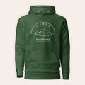 Meath Newgrange hoodie front view on warm ivory background