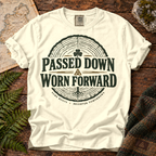 Passed Down Worn Forward T-Shirt — Ivory — Áit Standard Catalog Mockup v1